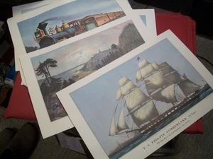 Rahmendrucke aus Currier & Ives Kalandern, 12 Drucke NOS - Bild 1 von 2