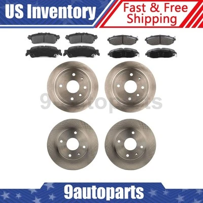 Rotores de freno de disco delanteros traseros + pastillas de freno para Chevrolet Optra 2007 2008-2010 Foto 1 de 4