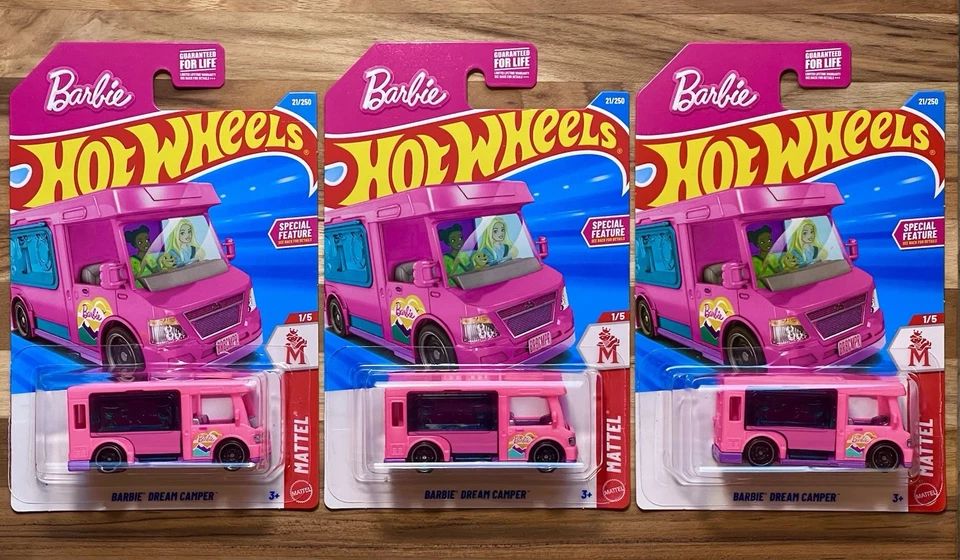 Casa rodante Barbie Dream Camper Hot Wheels 2026 #21 lote de 3 Foto 1 de 1