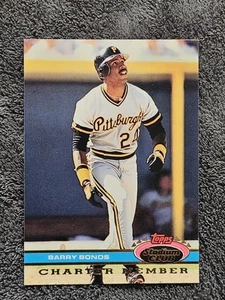 1991 Stadium Club Charter Member #3 Barry Bonds - Picture 1 of 2