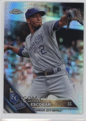 2016 Topps Chrome Prism Refractor Alcides Escobar #117 - Image 1 of 2