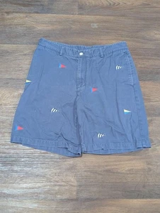 Vineyard Vines Club Shorts Men Size 33 Embroidered Flags Preppy 8" Chino Style - Picture 1 of 9