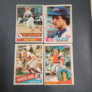 Topps Carlton Fisk, 1979, 1982, 1983, 1985, Medias Rojas y Medias Blancas, envío gratuito - Imagen 1 de 3