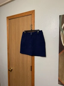 Skort Slazenger Talla 6 Azul Sólido Hasta la Rodilla Línea A con Bolsillos - Usado en Excelente Condición - Imagen 1 de 4