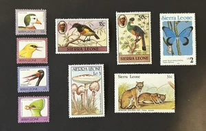198O-1990S SIERRA LEONE - Mint stamp selection x 9 - MUH OG - Picture 1 of 1