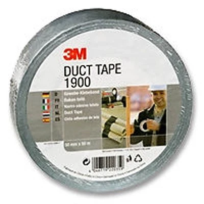 3M 1900 - Duct Tape 50mm x 50m Roll - Silver - Tracked 48 Post - Image 1 of 4