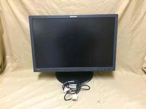 24 " LENOVO Computer Monitor L2440PWC ThinkVision 24" Widescreen LED VGA + DVI - Picture 1 of 5