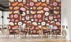 3D Donut Cake Dessert Self-adhesive Removeable Wallpaper Wall Mural 64