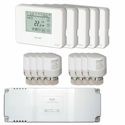 Funk Komplett Set Menred 8.2RF u. E8.583RF inkl SEH35.23 Stellantrieb Thermostat - Bild 1 von 4