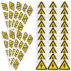 30 pièces autocollants d'avertissement de choc électrique étiquettes adhésives danger