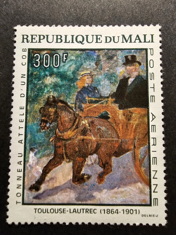 Sello Pinturas Malí Toulouse-Lautrec Correo Aéreo Nº 52 Nuevo ** Lujo MNH Foto 1 de 2