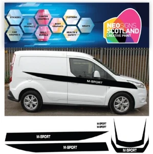 TRANSIT CONNECT SWB KIT VAN M-SPORT GRAPHICS STICKERS DECALS STRIPES - Picture 1 of 4