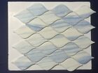 S52 White/Blue Leaf Eco Glass Mosaic Tile Kitchen Bathroom Polished