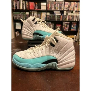 Nike Air Jordan XII 12 Retro 510815-100 Aqua Youth Shoes Size 6.5y - Picture 1 of 10