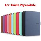 Grain Protective Shell Smart Case Cover PU Leather For Kindle Paperwhite 1/2/3