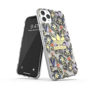 Funda con flores de oro transparente genuina Adidas para iPhone 11 Pro - Imagen 1 de 2