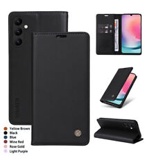Luxury Genuine Leather Flip Wallet Case Cover Stand For Samsung A72 A54 A34