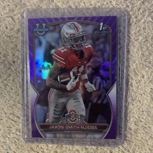 2022 Bowman University Chrome Purple Refractor /399 Jaxon Smith-Njigba #78 - Picture 1 of 2