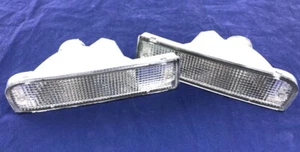 *CLEAR* FRONT BAR INDICATOR SUIT TOYOTA HILUX SURF 130 & 4RUNNER 1991 -1997 PAIR - Picture 1 of 2