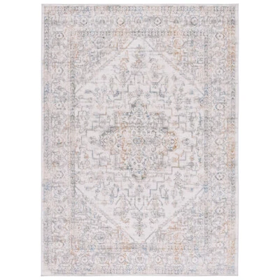 SAFAVIEH Bel Air Collection BLA244A Ivory / Grey Rug - Image 1 of 3