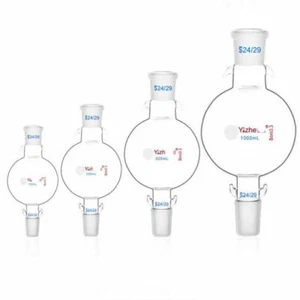Bottles glassware Chemistry solvent 50-2000ml buffer Reservoir ball Laboratory - Picture 1 of 21