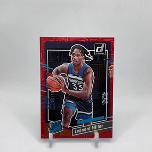 2023-24 Donruss Choice Leonard Miller Red #/99 Rated Rookie Timberwolves RC - Bild 1 von 2