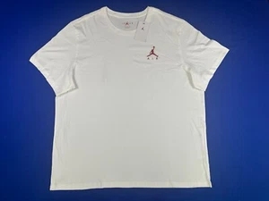 JORDAN Jumpman Men's 3XL White Logo Crew-Neck Tee / T-Shirt NWT - Picture 1 of 6