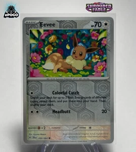 Eevee 050/064 Reverse Holo Pokemon TCG: Shrouded Fable Card MINT SHIPPED TODAY - Picture 1 of 2