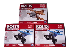 3 Bolts by Meccano Erector Sets Metal Model Kits Plane Bulldozer Building - Picture 1 of 1