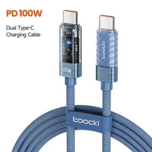 Toocki 100W USB Type C to USB C Cable QC4.0 PD3.1 Fast Charging For iPhone 16 15 - Picture 1 of 10
