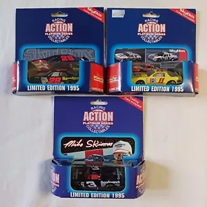 3 Skybox 1995 Action Platinum Series Mike Skimer #3 Waltrip #11 Jarrett #28 - Picture 1 of 10