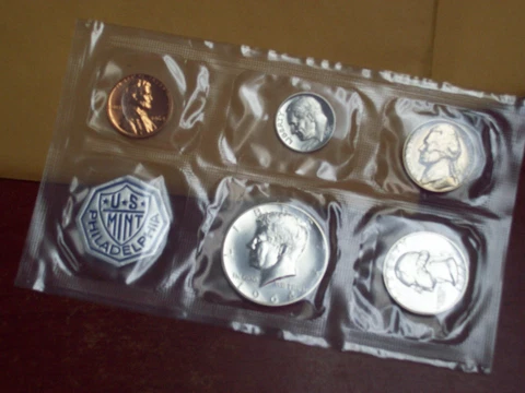 1964 US Mint Proof Coin Set Cover