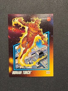 Marvel Impel 1992 Human Torch Super-Heroes Card 58 Series 3 MCU Fantastic Four - Picture 1 of 4
