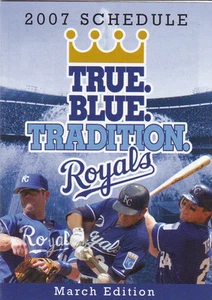 2007 KANSAS CITY ROYALS BASEBALL POCKET SCHEDULE - MARCH EDITION - Picture 1 of 1