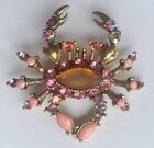 Gorgeous NWT crab brooch pin. New Pink or Green combo