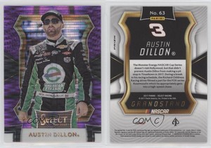 2017 Panini Select Grandstand Purple Pulsar Prizm Austin Dillon #63