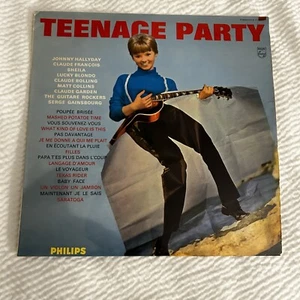 Teenage Part French Lp Phillips 1963 Johnny Halladay Guitar Rockers Texas Rider - Picture 1 of 18