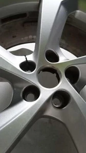 Used Wheel fits: 2018 Jaguar F-pace 19x8-1/2 alloy 5 spoke silver Grade B - Picture 1 of 5