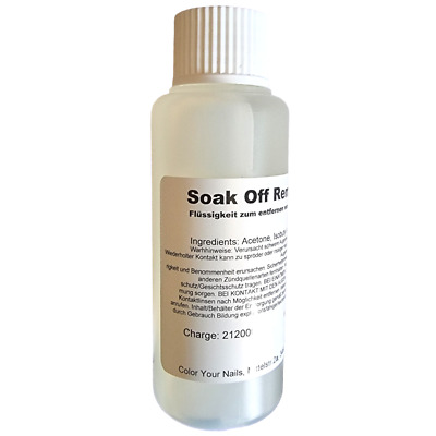 100ml Soak Off Remover Mit Lanolin, UV-Nagellack Entferner, Shellack Entferner • 3.99€