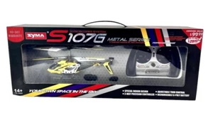 RC Indoor Helicopter Syma S107G Metal Series Gyro Toy Remote Control NEW - Picture 1 of 3