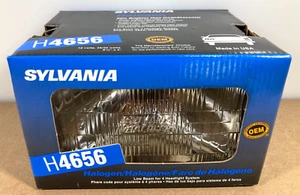 NOS Sylvania Halogen H4656 Rectangular Headlight 3-Prong Low Beam H-4656 NEW NIB - Picture 1 of 4
