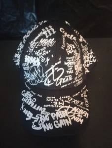 Black & White Geometry Printing Unisex Onesize Cotton Baseball Cap Hat - Picture 1 of 7