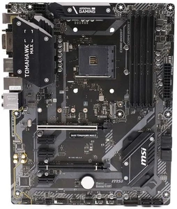 MSI B450 Tomahawk MAX II Gaming Motherboard (AM4, DDR4, ATX, OHNE I/O Shield) - Bild 1 von 2