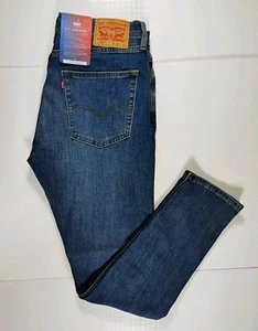 Pantalones de mezclilla azules ajustados elásticos LEVI'S Performance-NUEVOS CON ETIQUETAS-talla 36x34 para hombre 512 - Imagen 1 de 13