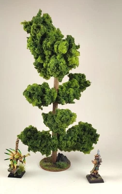 Arbre / tree : Décor wargame / crèche ( 9thAge, Warhammer, lotr, sda mesbg ) E2 - Immagine 1 di 4