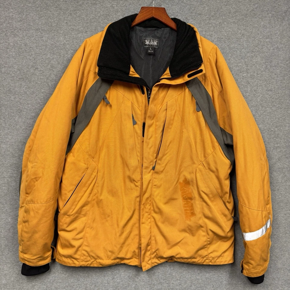 Yamaha Men’s Large Snowmobile Jacket Yellow Gray Waterproof Winter Coat EU 54 - Image 1 of 4