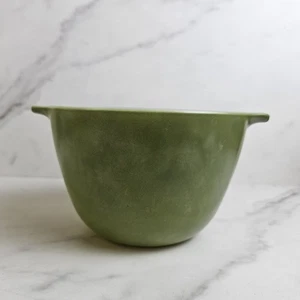 Anchor Hocking Fire King Olive Green Glass Mixing Bowl - Picture 1 of 9