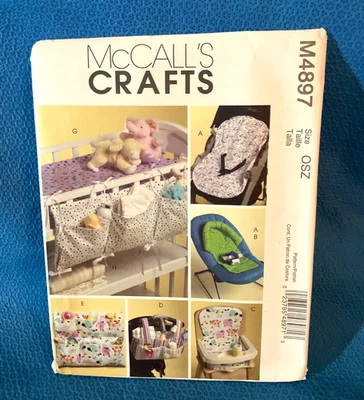 McCalls Pattern Home Decor Baby Accessories M4897 MAP - Image 1 of 3