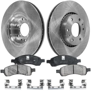 Kit de rotores y pastillas de disco de freno delantero para Chevy Saab 9-7x GMC Envoy Trailblazer - Imagen 1 de 12