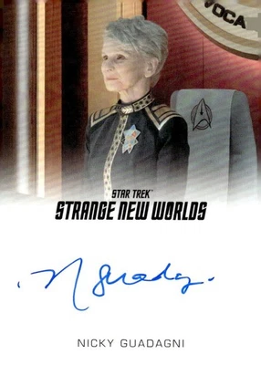 Star Trek Strange New Worlds Season 2 Autograph Nicky Guadagni as Admiral Javas	 - Image 1 of 3